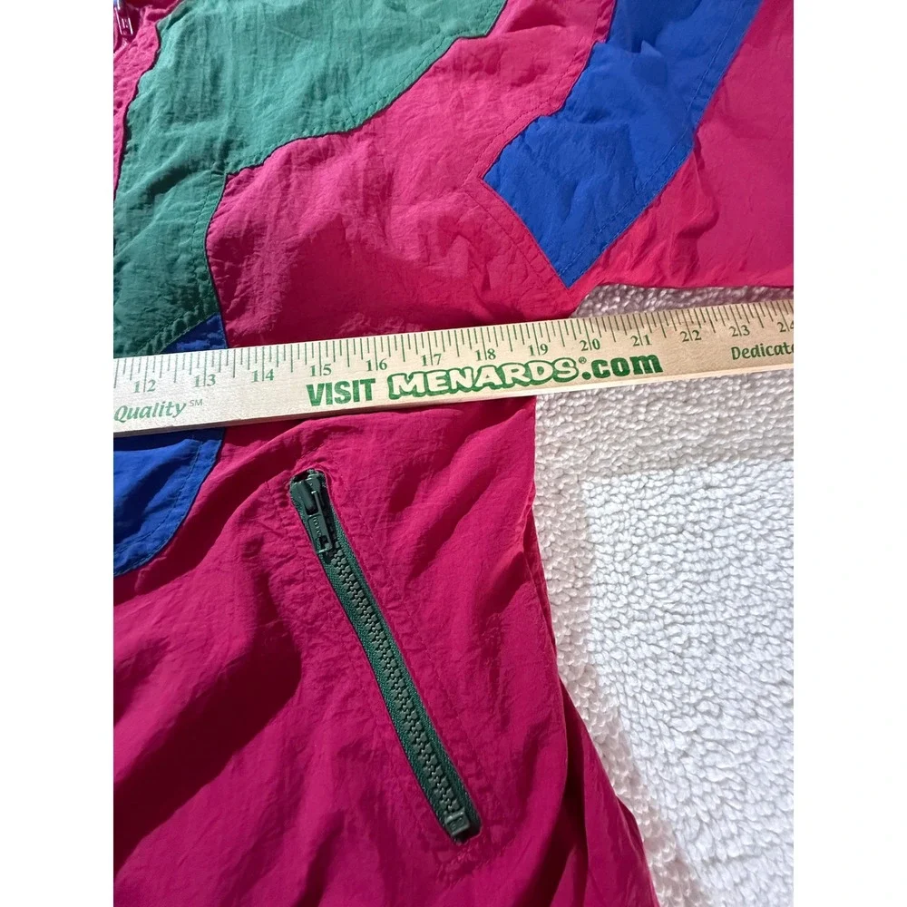 Arctic Sun Vintage Kids‎ Colorblock Coat Pink Green Blue Size L 14